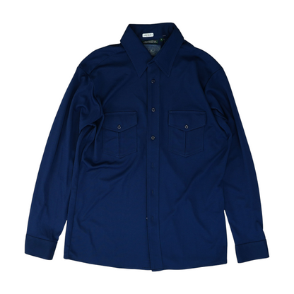 Teal Solid Long Sleeve Button Down