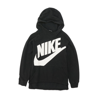 Black Solid Hoodie Pullover