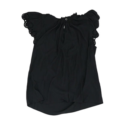 Black Solid V Neck T-Shirt