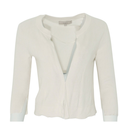White Cardigan Sweater