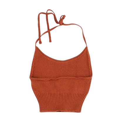 Orange Cropped Blouse