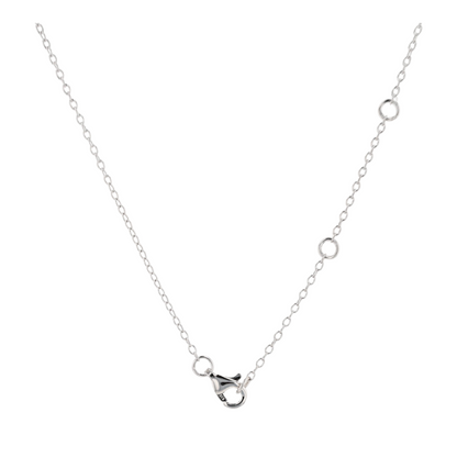 1 1/3 ctw Sterling Silver Lab Grown Diamond Pendant Necklace