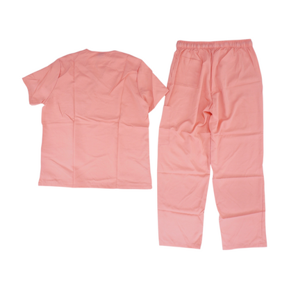 Pink Solid Pant Set