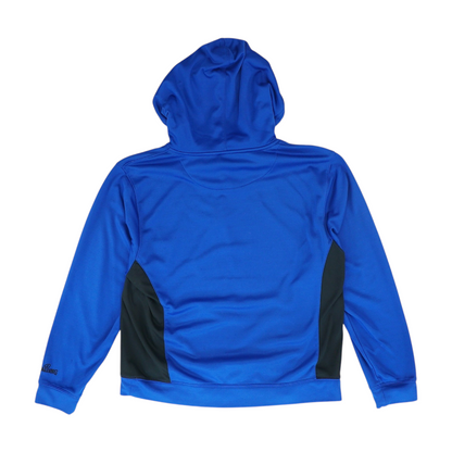 Blue Solid 1/4 Zip Pullover