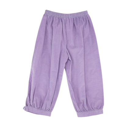 Purple Solid Chino Pants