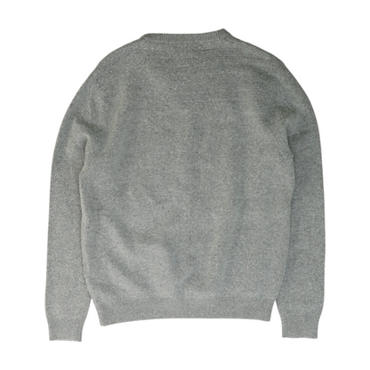 Gray Solid Pullover Sweater
