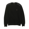 Black Solid Sweatshirt Pullover