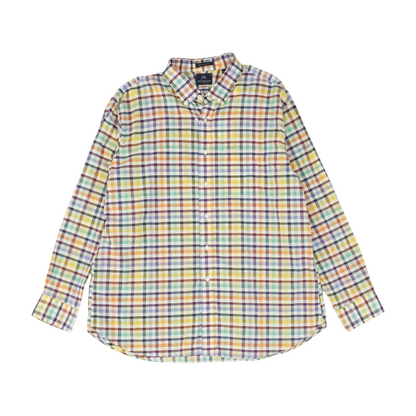 Multi Check Long Sleeve Button Down