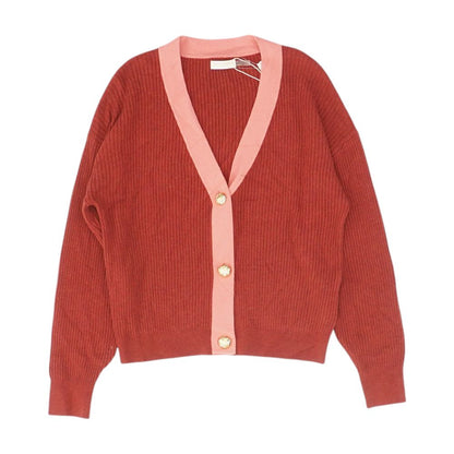 Red Cardigan Sweater