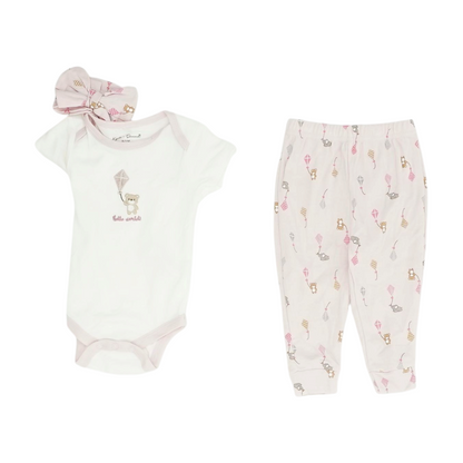 White Short Sleeve Set
