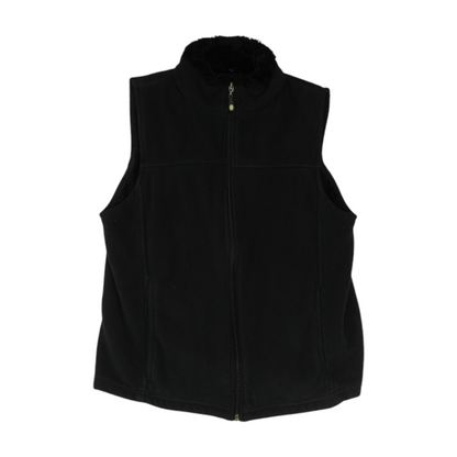 Black Solid Active Vest