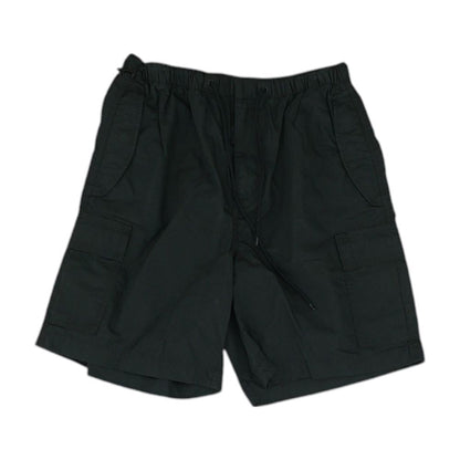 Black Solid Shorts