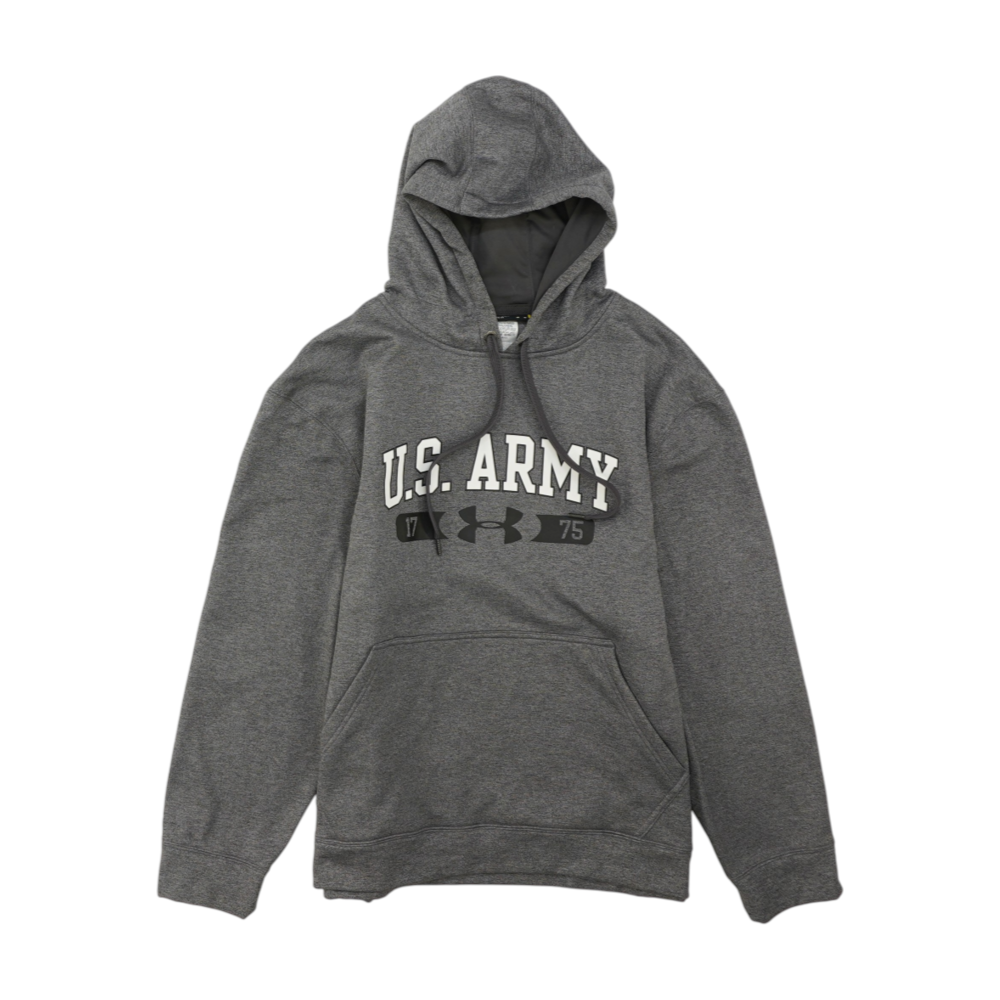 Gray Solid Hoodie Pullover