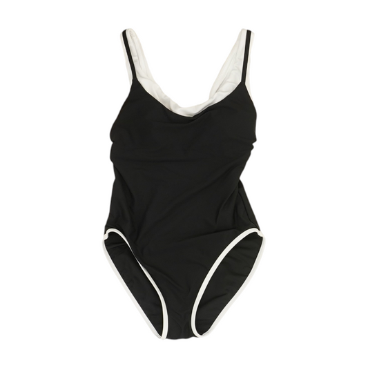 Black Color Block One-Piece