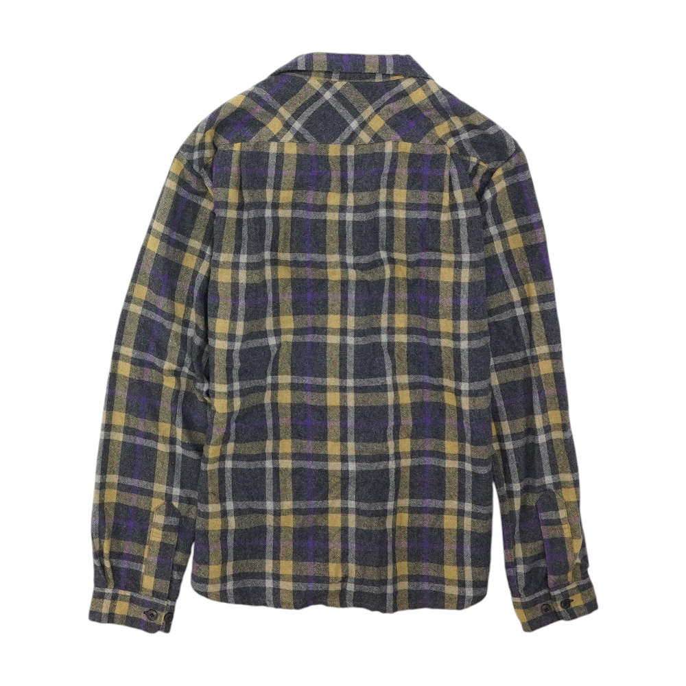 Multi Plaid Flannel Button Down
