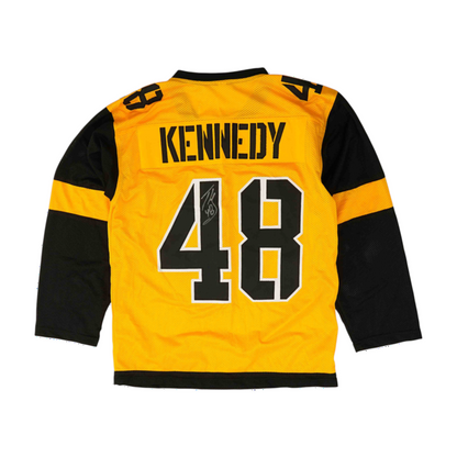 Men's Yellow Pittsburgh Penguins Long Sleeve Jersey