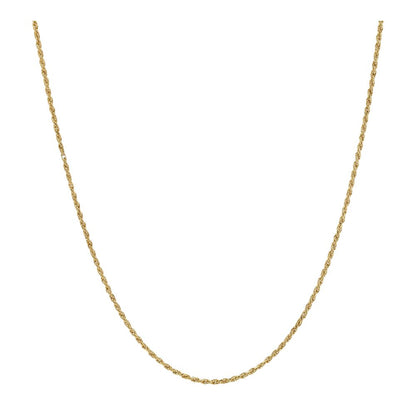 18K Gold Rope Chain Necklace