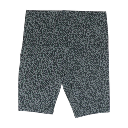 Gray Petite Animal Print Active Shorts