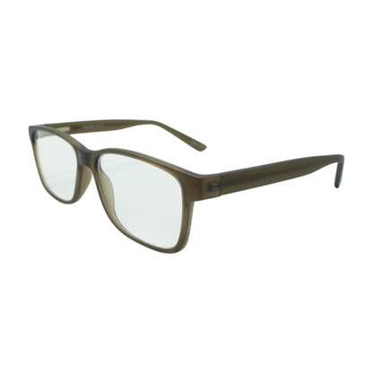 Brown Reaper Square Prescription Eyewear