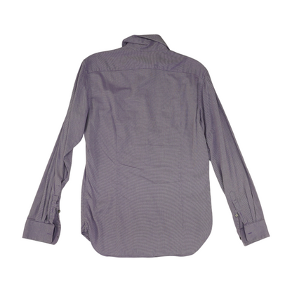 Purple Solid Long Sleeve Button Down