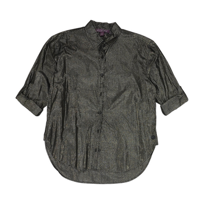 Black Striped Button Down