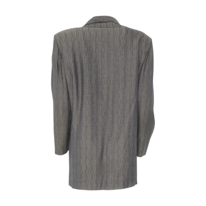 Vintage Gray Striped Blazer