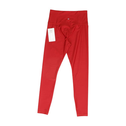 Red Solid Leggings