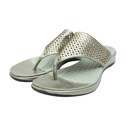 Gray Flat Sandals