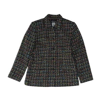 Black Plaid Blazer
