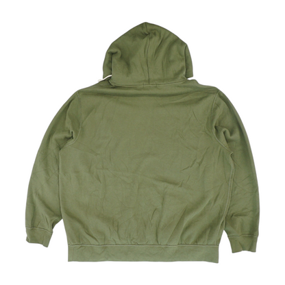 Green Solid Hoodie Pullover