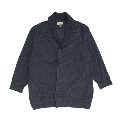 Navy Tall Solid Cardigan Sweater