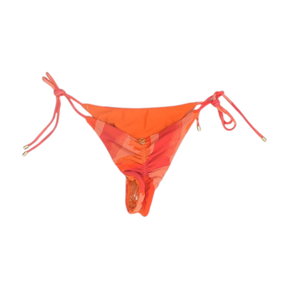 Orange Abstract Swim Bottom