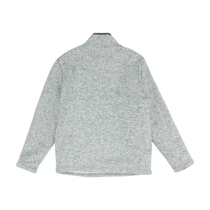 Gray Abstract 1/4 Zip Pullover