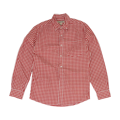 Red Check Long Sleeve Button Down