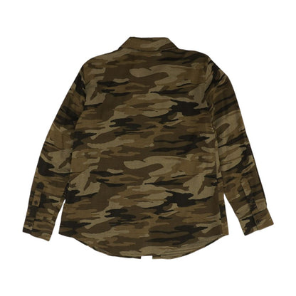 Green Camo Button Down