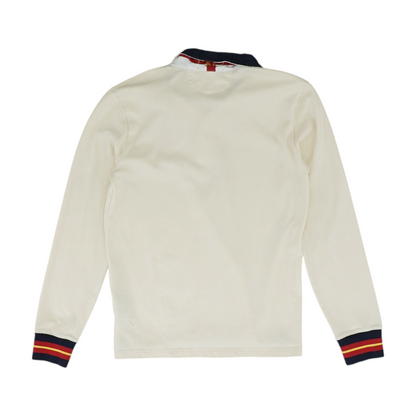 Beige Long Sleeve Polo