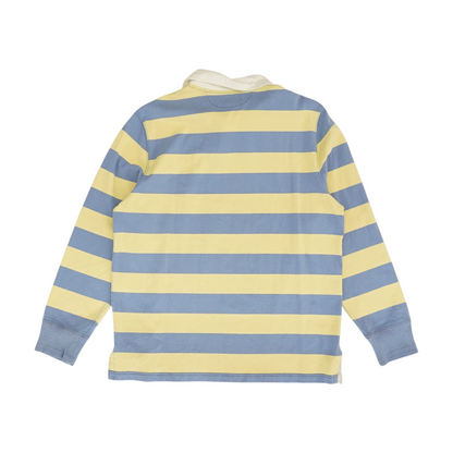 Yellow Striped Long Sleeve Polo