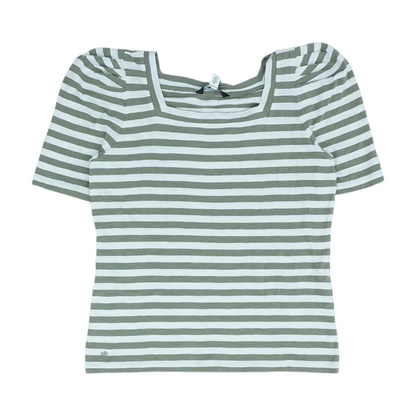 Green Striped Blouse