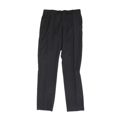 Navy Plaid Dress Pants