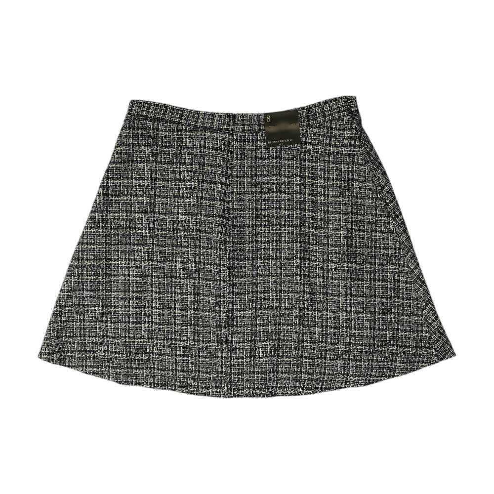 Navy Plaid Mini Skirt