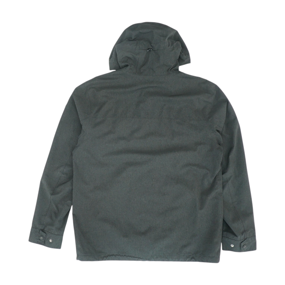 Black Solid Rain Jacket