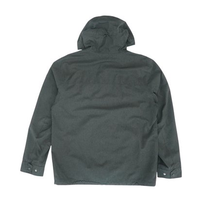 Black Solid Rain Jacket