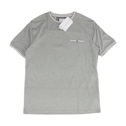 Gray Solid Short Sleeve Polo