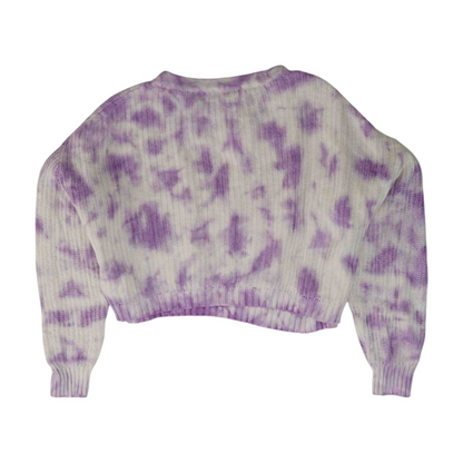 Purple Tie-Dye Pullover Sweater