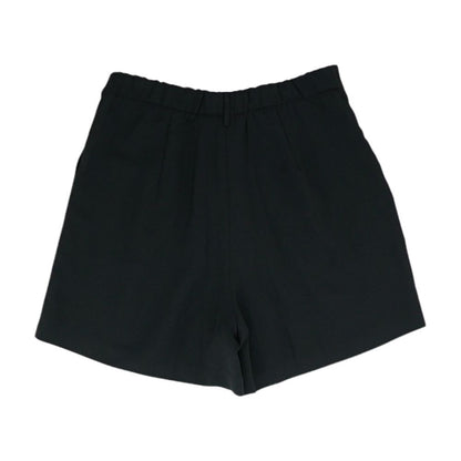 Black Solid Shorts