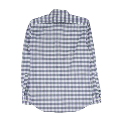 Purple Check Long Sleeve Button Down