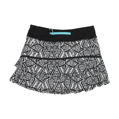 White Print Skort