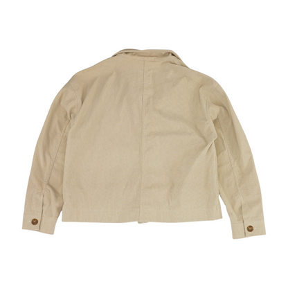 Beige Solid Jacket