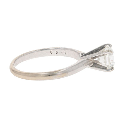3/4 Ct 14K White Gold 4 Prong Setting With Round Diamond Engagement Ring