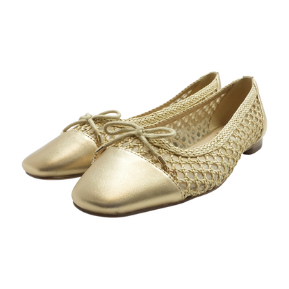 Gold Slip-On Flats